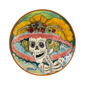 Day of the Dead Large Majolica Platter