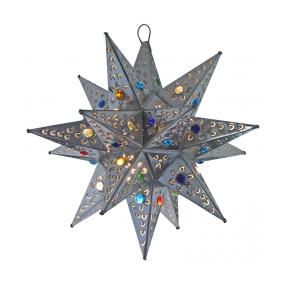 Petalos Star w/Marbles:Natural Finish