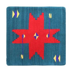 Wool Throw Pillow:Zapotec Design PA1T