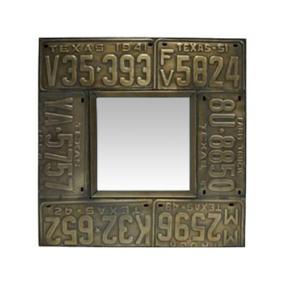 Square License Plate Mirror