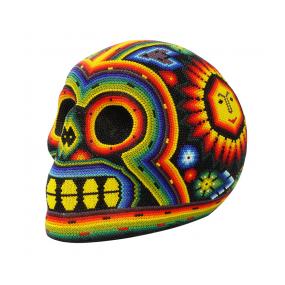 Huichol Skull:Sol Radiante