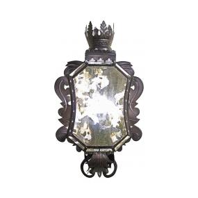 Corona Wall Sconce w/Antiqued Glass