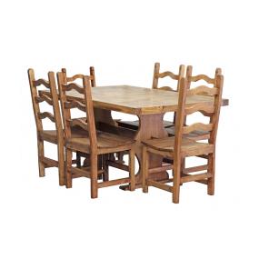 Trestle Dining Setw/ Colonial Chairs