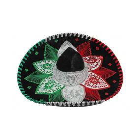 Tri-Color & Silver Charro Sombrero