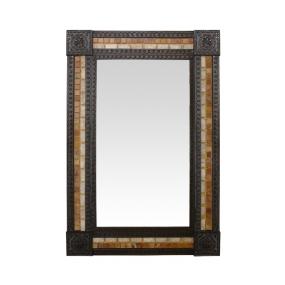 Rectangular Tile Mirrorw/ Onyx & Marble Tiles