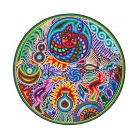 Huichol Yarn Painting