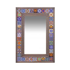 Tile Mirrorw/ Multi-colored Tiles