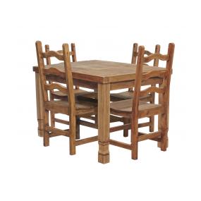 Square Julio Dining Set w/ Colonial Chairs