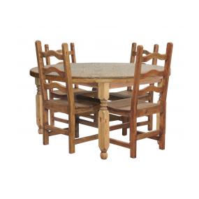 Round Lyon Dining Set w/ Colonial Chairs
