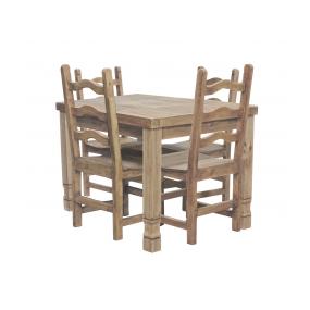 Square Julio Dining Set w/ Colonial Chairs