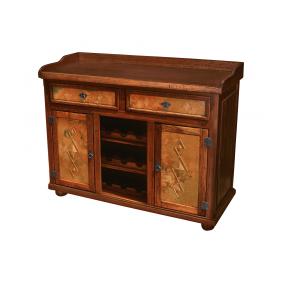 Cantina Wine Cabinet w/ Copper Doors & Drawers