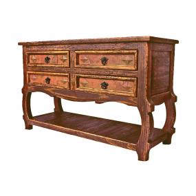 Angelina Console Table w/ Copper Drawers