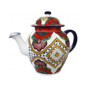 Talavera Coffee Pot w/ Lid