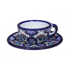 Talavera Coffee Cup w/ Saucer