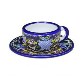 Talavera Tea Cup w/ Saucer
