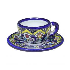 Talavera Tea Cup w/ Saucer