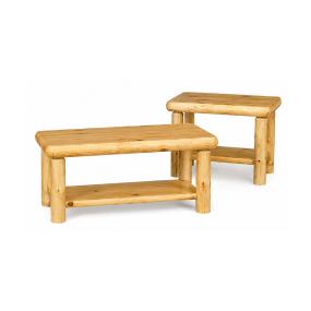 Log Occasional Tables w/ Shelves