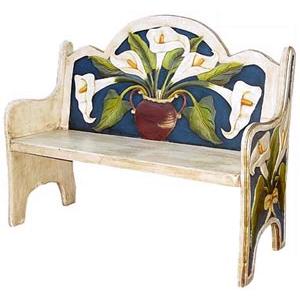 Blue Lily Bench