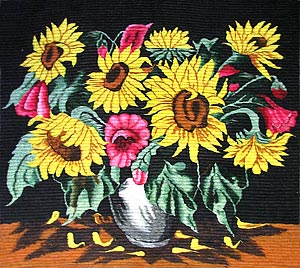 Vase with Sunflowers
