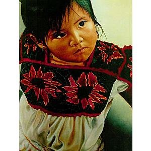 Inocencia Michoacana Oil Painting on Canvas