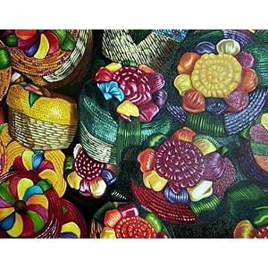 Mexican Baskets Oil Painting on Canvas