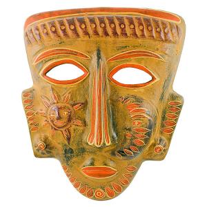 Clay Mask: Shaman w/ Sun & Moon