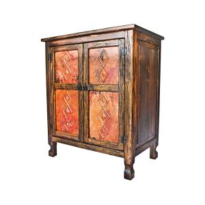 Isidro Cabinet w/ Copper Doors