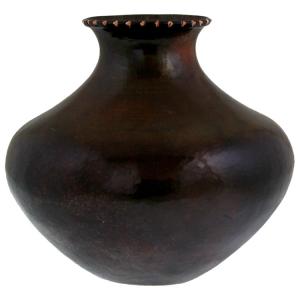Patzcuaro Copper Vase:Chocolate Finish
