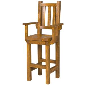 Barnwood Pub Chair w/ Arms