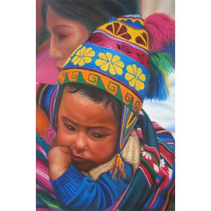 Nino con GorroOil Painting on Canvas