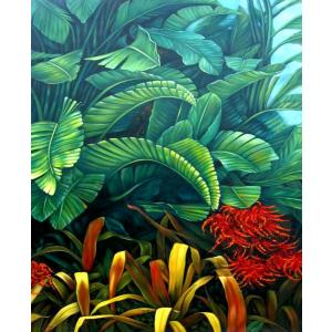 Tropical GardenOil Painting on Canvas