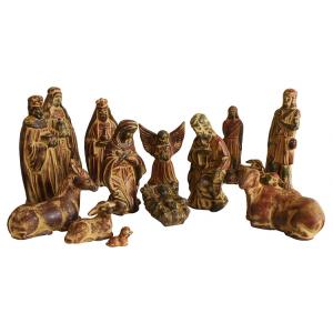 Large Ceramic Nativity Set