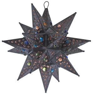 Pétalos Star w/Marbles:Oxidized Finish