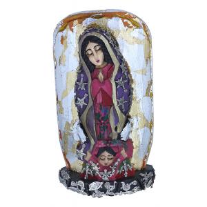 Small Virgin of Guadalupewith Silver Milagros