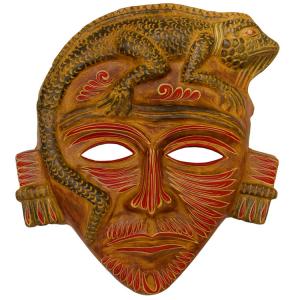 Clay Mask:Iguana Headdress