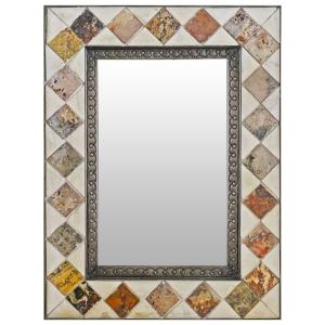 Stone Tile Mirrorw/ Onyx & Marble Tiles
