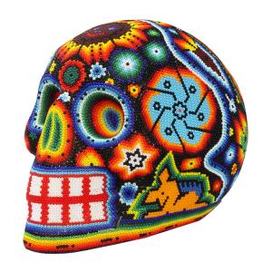 Huichol Beaded Skull