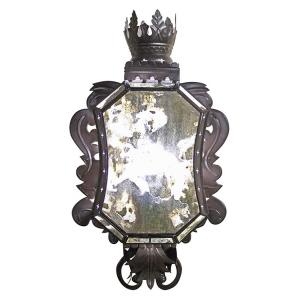 Corona Wall Sconcew/Antiqued Glass