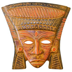 Clay Mask:Mayan King