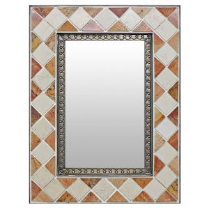 Stone Tile Mirrorw/ Onyx & Marble Tiles