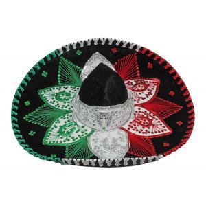 Tri-Color & Silver Charro Sombrero
