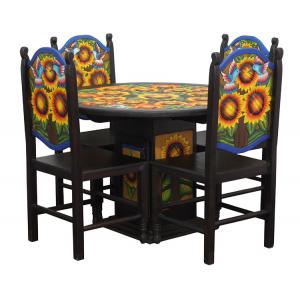 Sunflower Dining Set - Wooden Seats