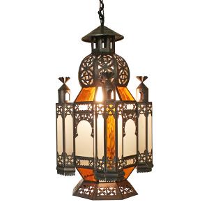 Morocco Lantern w/Frosted Glass
