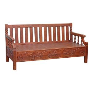 Carved Rope Bench