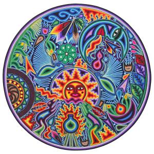 Huichol Yarn Painting