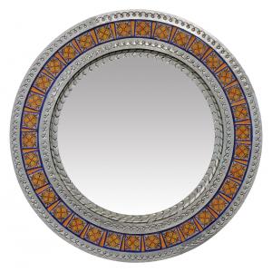 Round Tile Mirror