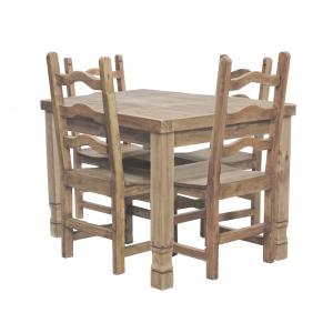 Square Julio Dining Set w/ Colonial Chairs