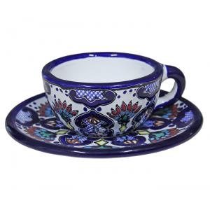 Talavera Coffee Cup w/ Saucer