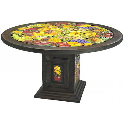 Large Round Fruit Dining Table