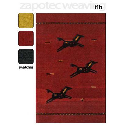 Wool Zapotec Weaving Design FLH